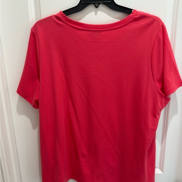 Vince Camuto Vibrant Pink Short Sleeve Tee - Picture 2 of 3